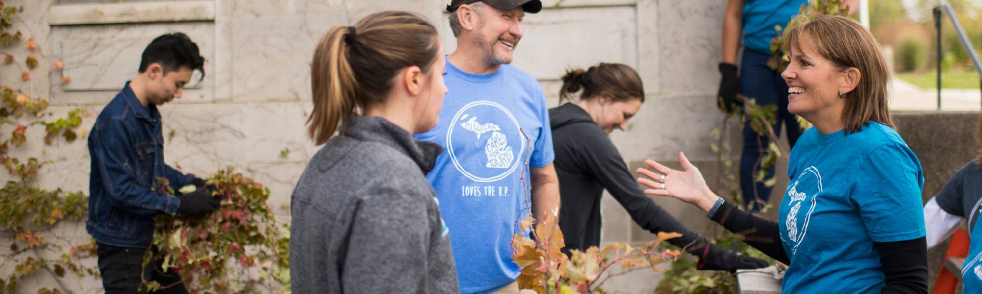 SPHNHA faculty member Patty Janes working on a community engagement project.